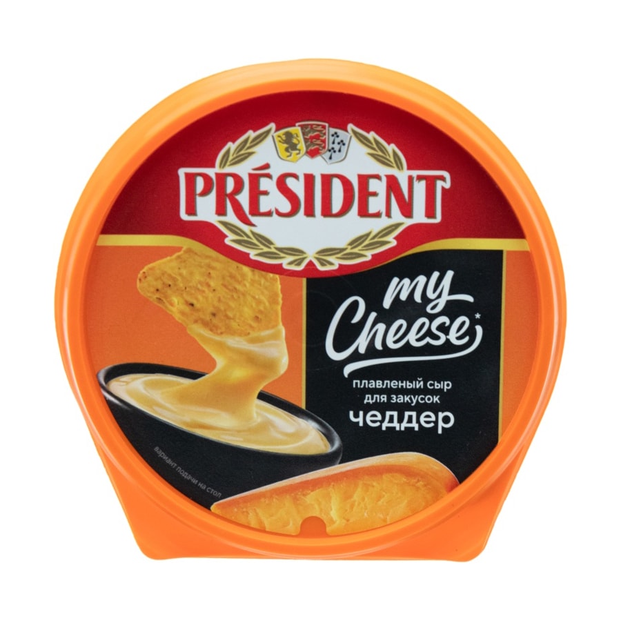 Сыр PRESIDENT My Cheese плавленый чеддер 51% 125 г.